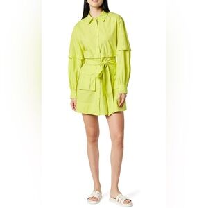 The Drop Women's Convertible Mini Shirt Dress with Belt